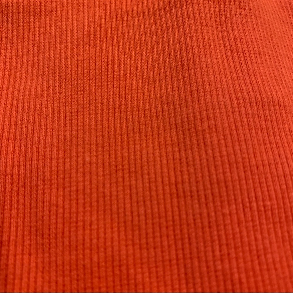 Moda International Ribbed Cotton Tank Mini Dress Orange - Picture 5 of 5